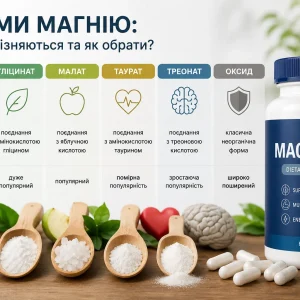 Від цитрату до гліцинату: які форми магнію представлені на сучасному ринку